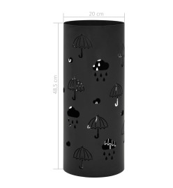 Porte-parapluie Design Parapluies Acier Noir