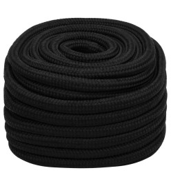 Corde de travail Noir 20 mm 100 m Polyester