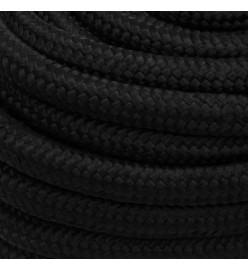 Corde de travail Noir 20 mm 100 m Polyester