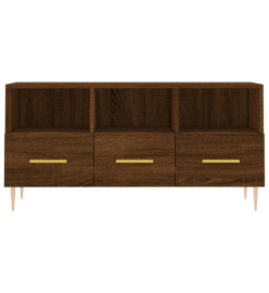 Meuble TV chêne marron 102x36x50 cm bois d'ingénierie