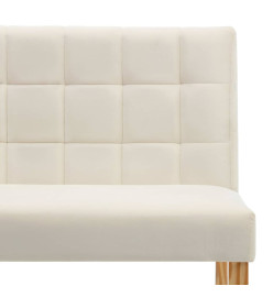 Banc 140 cm Crème Velours