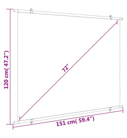 Écran de projection 72" 4:3