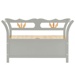 Banc Gris 107x45x75,5 cm Bois de sapin solide