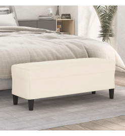 Banc Crème 100x35x41 cm Velours