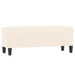 Banc Crème 100x35x41 cm Velours