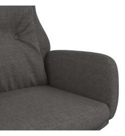 Chaise de relaxation Gris foncé Tissu