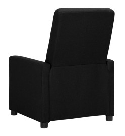 Fauteuil électrique de massage Noir Tissu