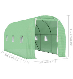 Serre 9 m² 4,5x2x2 m