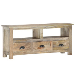 Meuble TV 110x30x50 cm Bois massif de manguier