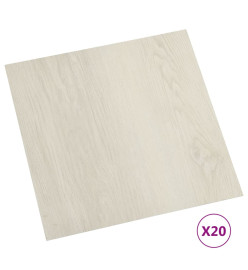 Planches de plancher autoadhésives 20 pcs PVC 1,86 m² Beige