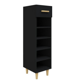 Armoire à chaussures Noir 30x35x105 cm Bois d'ingénierie