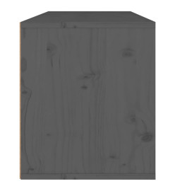 Armoire murale Gris 80x30x35 cm Bois de pin massif