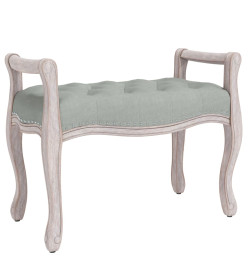 Banc Gris clair 80x45x60 cm Velours