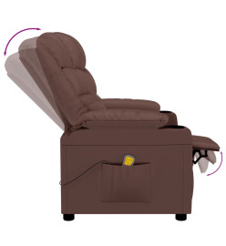 Fauteuil de massage Marron Similicuir