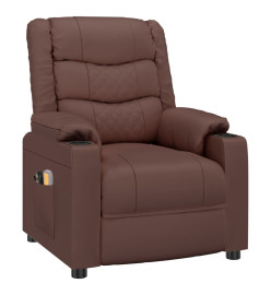 Fauteuil de massage électrique Marron Similicuir