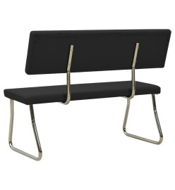 Banc 110 cm Noir Similicuir