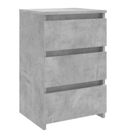 Table de chevet Gris béton 40x35x62,5 cm Aggloméré