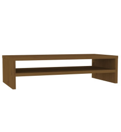 Support de moniteur Marron miel 50x24x13 cm Bois de pin solide