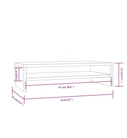 Support de moniteur Marron miel 50x24x13 cm Bois de pin solide