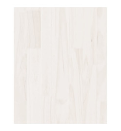 Meuble TV Blanc 70x33x42 cm Bois de pin massif