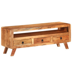 Meuble TV 110x30x40 cm Bois d'acacia massif