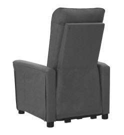 Fauteuil de massage inclinable Gris foncé Tissu