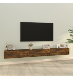 Ensemble de meubles TV 3 pcs Chêne fumé Bois d'ingénierie