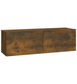 Meubles TV 2 pcs Chêne fumé 100x30x30 cm Bois d'ingénierie