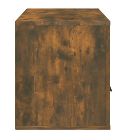 Meuble TV Chêne fumé 100x35x40 cm Bois d'ingénierie