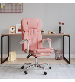 Fauteuil inclinable de bureau Rose Similicuir