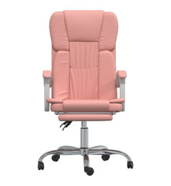 Fauteuil inclinable de bureau Rose Similicuir