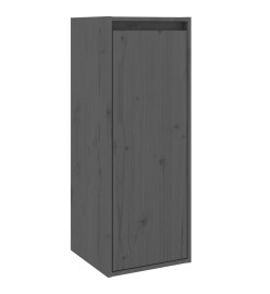 Armoire murale Gris 30x30x80 cm Bois de pin massif