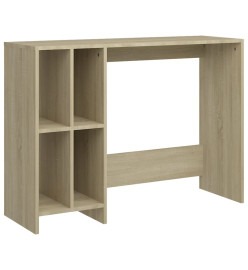 Bureau d'ordinateur portable Chêne 102,5x35x75 cm Aggloméré