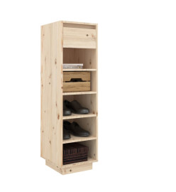 Armoire à chaussures 34x30x105 cm Bois de pin massif