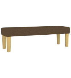 Banc Marron foncé 100x30x30 cm Tissu