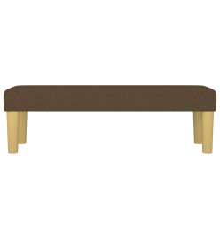 Banc Marron foncé 100x30x30 cm Tissu