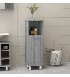 Armoire de bain Sonoma gris 30x30x95 cm Bois d'ingénierie