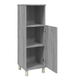 Armoire de bain Sonoma gris 30x30x95 cm Bois d'ingénierie