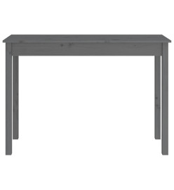 Table console Gris 110x40x75 cm Bois massif de pin