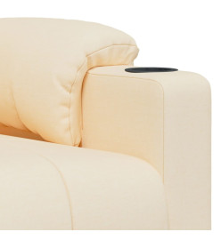 Fauteuil de massage Crème Tissu