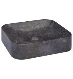 Lavabo Noir 40x40x10 cm Marbre