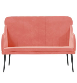 Banc Rose 110x76x80 cm Velours