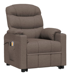 Fauteuil de massage Taupe Tissu