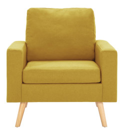 Fauteuil Jaune Tissu