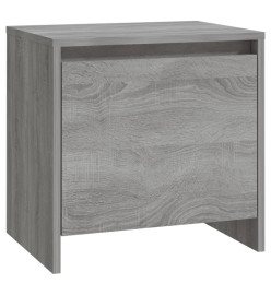 Table de chevet Sonoma gris 45x34x44,5 cm Aggloméré