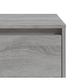 Table de chevet Sonoma gris 45x34x44,5 cm Aggloméré