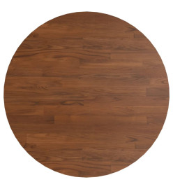 Dessus de table rond Marron foncé Ø60x1,5cm Chêne massif traité