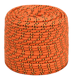 Corde de bateau Orange 8 mm 100 m Polypropylène