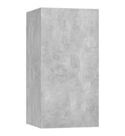 Ensemble de meubles TV 7 pcs Gris béton Bois d'ingénierie