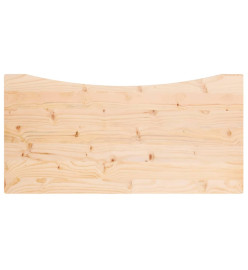 Dessus de bureau 100x60x2,5 cm bois massif de pin